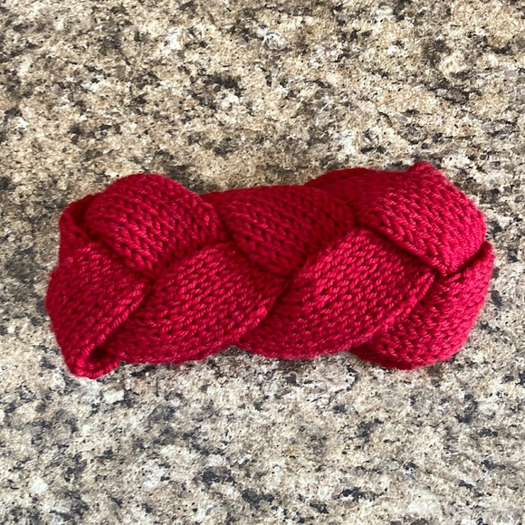 Vibrant Red Knit Headband - Picture 1 of 5